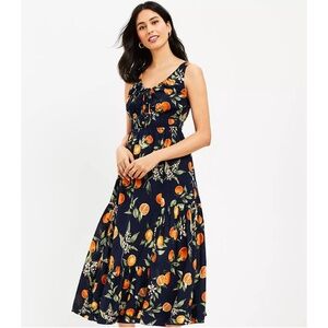 Loft Citrus Print Dress